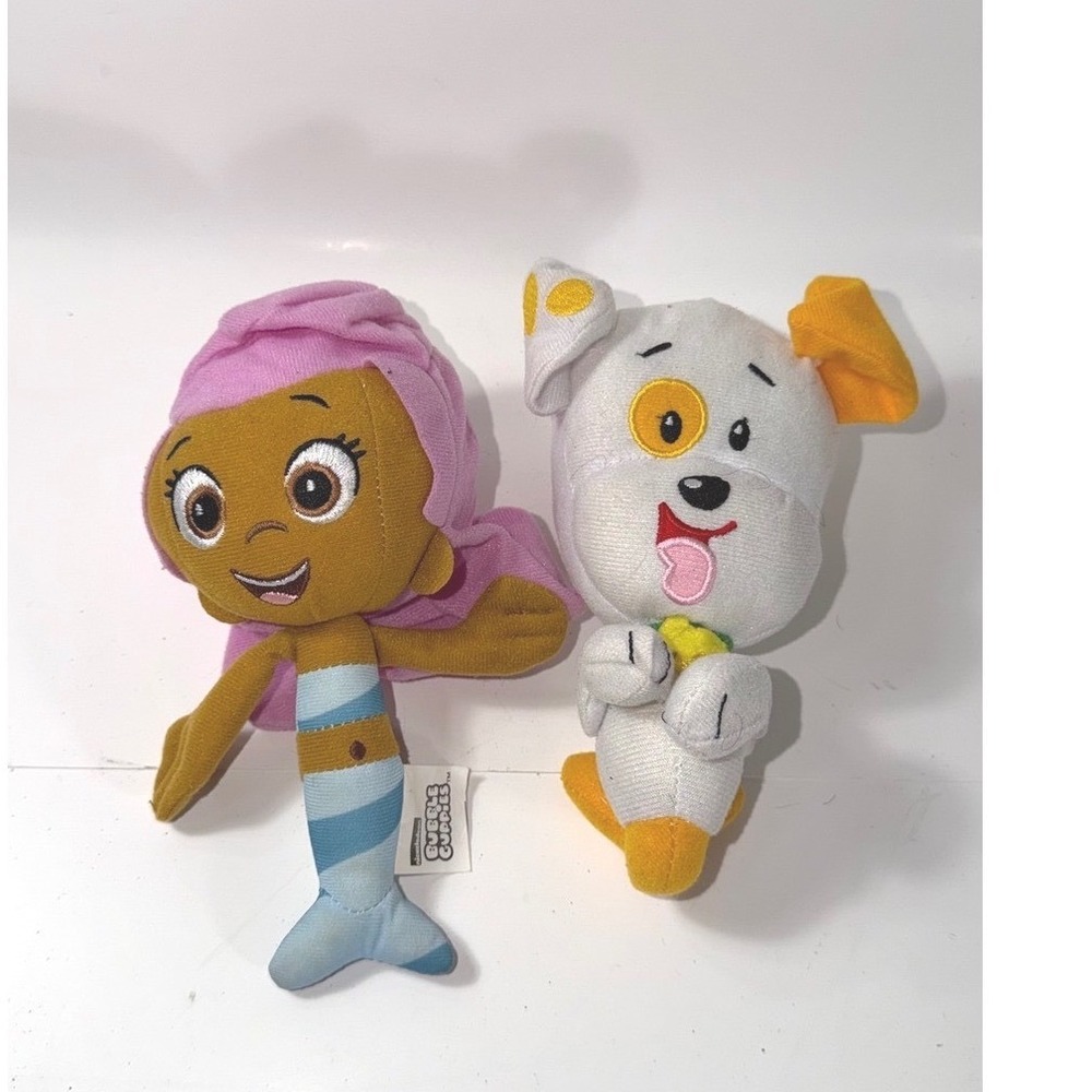 Nickelodeon Bubble Guppies Molly and Bubble Puppy Plush Set 7 Inch Stuffed Toys